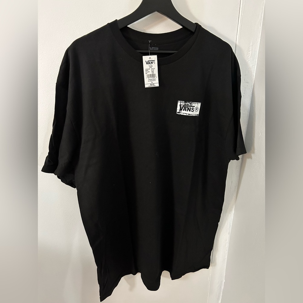 Men’s Brand New Vans Black T-Shirt Size XL